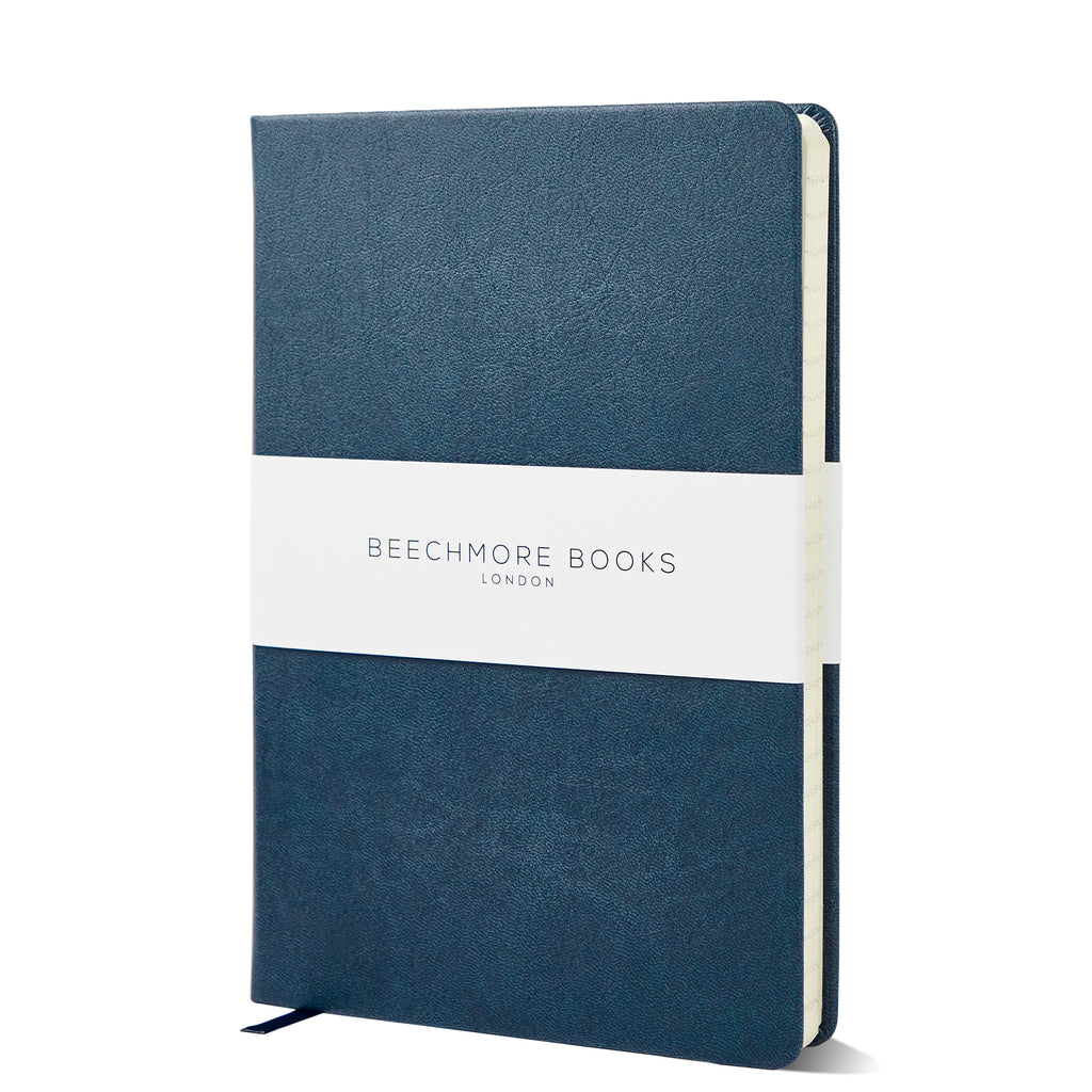 Symphony Blue A5 Ruled Hardcover Journal By Beechmore Books